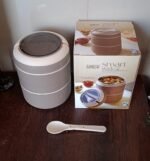 Ganesh Smart Stack 2-Layer Stainless Steel Leak-Proof Lunch Box for Office, School, Picnic - Image 7