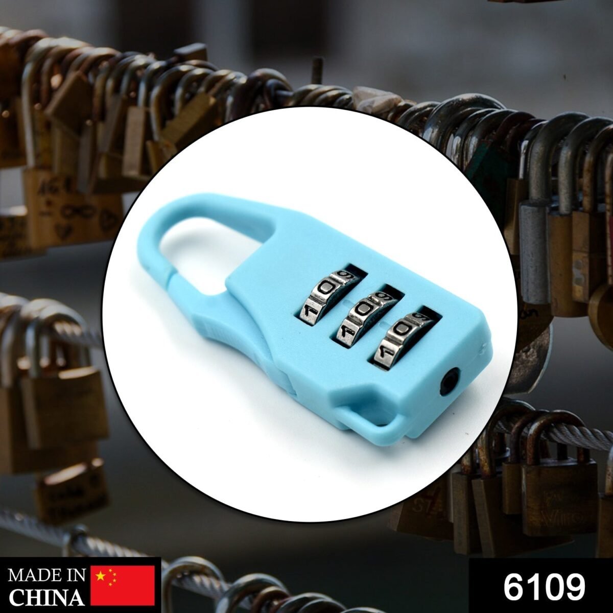3 Digit luggage Lock and tools used widely in all security purposes of luggage items and materials. - Image 2