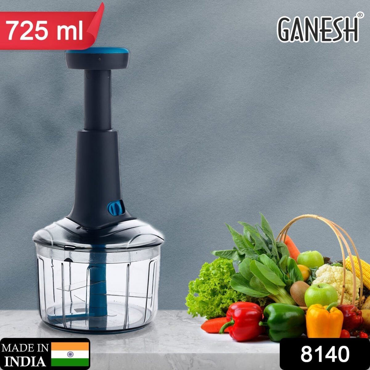 Ganesh Bingo Lock-Unlock Push Chopper (725ML) - Image 2