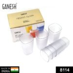 Ganesh Decent Glass, 350ml, Set of 6 - Image 2