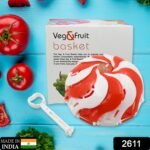 Folding Fruit Basket with Hanging Stand – Lotus Shape Tray for Fruits & Vegetables (1 Pc) - Image 2