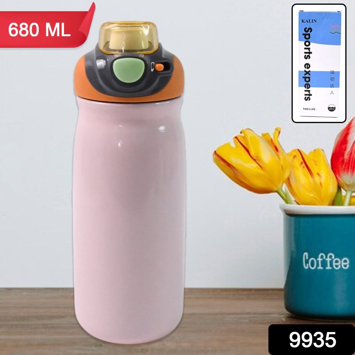 Stainless Steel Vacuum Tumbler Water Bottle (680ml) - Image 2