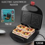 Double Sided Heating 750W Electric Sandwich Maker (1 Pc) - Image 2