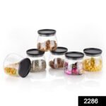 Matka Shaped Jar with Air Tight & Leak Proof Lid (Multicolour) (Set of 6) (900Ml) - Image 2