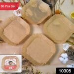 Square Air Fryer Disposable Paper Liner  (50 Pcs Set / 160mmx45mm) - Image 2