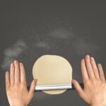 Kitchen Plastic Roti Maker Belan / Rolling Pin (Black)