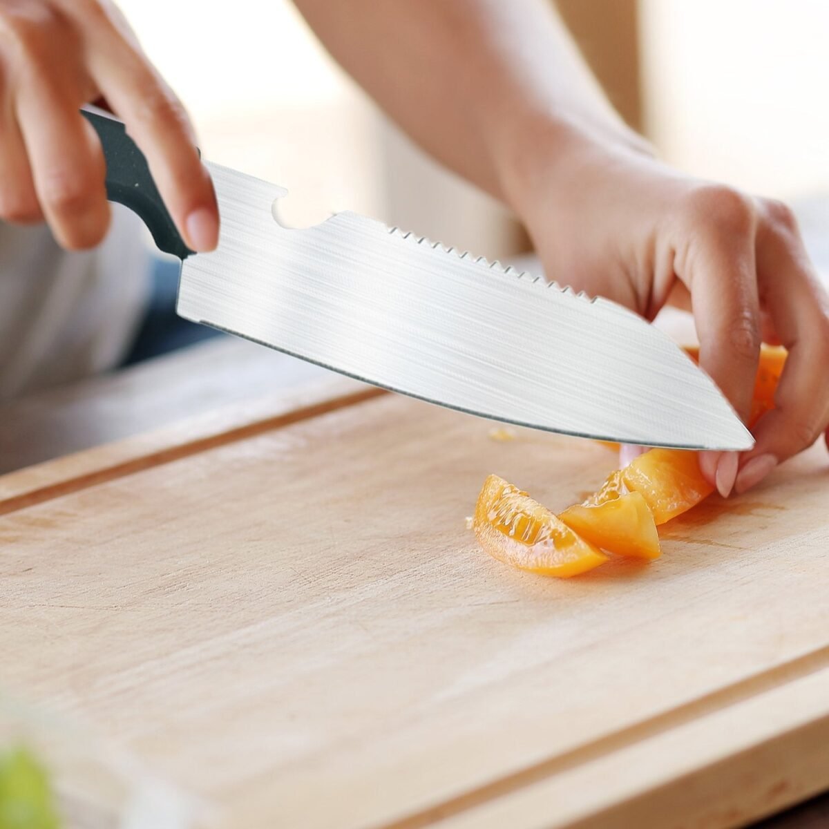 Stainless Kitchen Tool Set (Butcher Knife, Standard Knife, Peeler and Kitchen Scissor) - 4 Pcs - Image 7