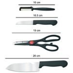 Stainless Kitchen Tool Set (Butcher Knife, Standard Knife, Peeler and Kitchen Scissor) - 4 Pcs - Image 5