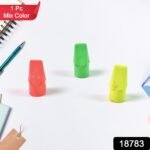 Pencil Top Eraser Rubber Erasers (1 Pc / Mix Colour & Design) - Image 2