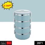 Multi Layer Stainless Steel Hot Lunch Box (4 Layer) - Image 2