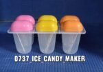 6 Pcs Multicolor Polypropylene Ice Mold, Kulfi Maker / Stick / Cream / Candy Color Assorted - Image 7