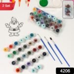Paint by Number Kits 2 Set 24 Number Color, 6 paint brushes (2 Set) - Image 2