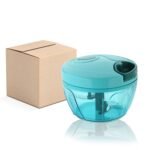Manual Stainless Steel Blades Compact Hand Held Vegetable Chopper / Slicer (Brown Package Box) - Image 4