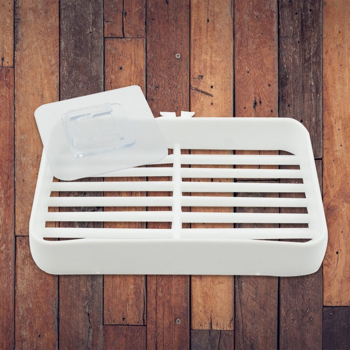 Bathroom & Kitchen Soap Holder: Self-Adhesive (Plastic Box) - Image 5