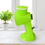 6 in 1 Multi functional Vegetable Cutter & Slicer Hand Machine Cutting, Slice, Cut Thick, Cut Silk All in one –Vegetable Chopper Cutter & Slicing Cutter Barrel - Vegetable Grater with 6 Removable Blades - Image 4