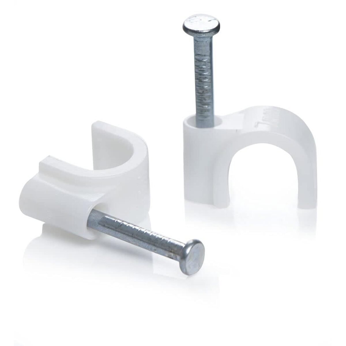 100 Pc 6 MM Cable Clip used in all kinds of wires to make them stuck and holded in walls etc. - Image 7