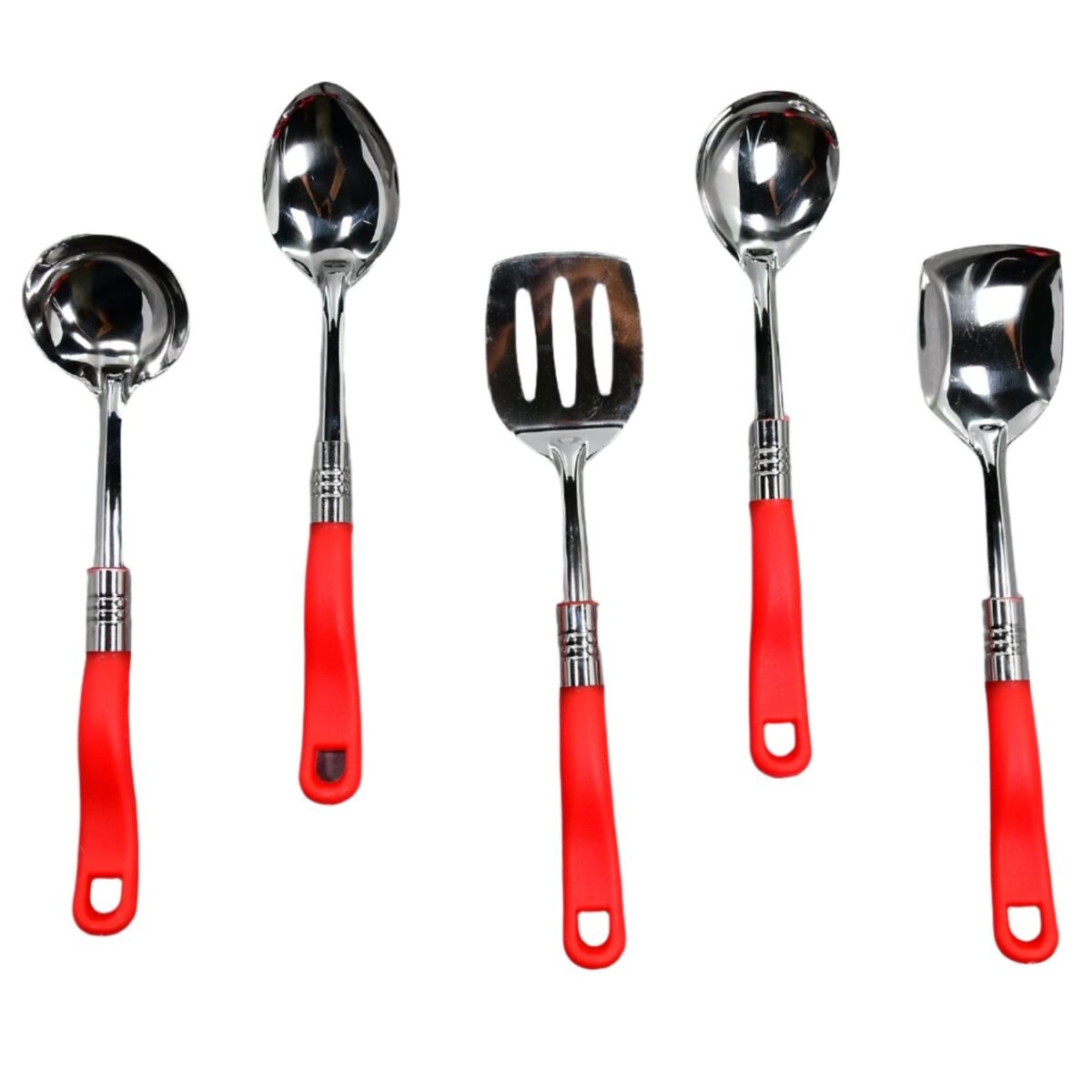 Stainless Steel Serving Spoon Set 5 pcs. - Image 1
