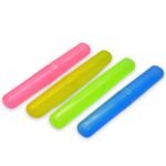 4-Piece Anti-Bacterial Plastic Toothbrush Cover Set – Travel Holder Cases - Image 4