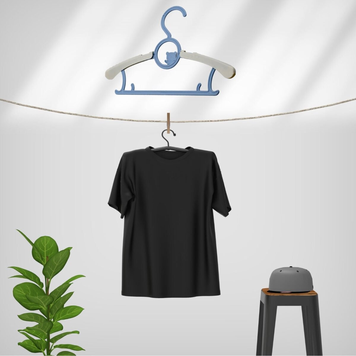 Large Adjustable Plastic Dress Hangers – Space-Saving & Lightweight (5 Pc) - Image 3