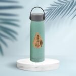 Creative Wheat Glass Water Bottle with Phone Holder (380ml, 80 Pc MOQ) - Image 6