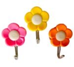 Plastic Self-Adhesive Flower Shape Hooks (Pack of 5) - Image 4