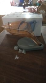 Plastic Leaf Shape Soap Box, Soap Holder (1 Pc / With Color Box) - Image 7