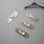 Self- Adhesive Hooks, Heavy Duty Wall Hooks Hangers Stainless Steel Waterproof Sticky Hooks for Hanging Robe Coat Towel Kitchen Bathroom and. - Image 3