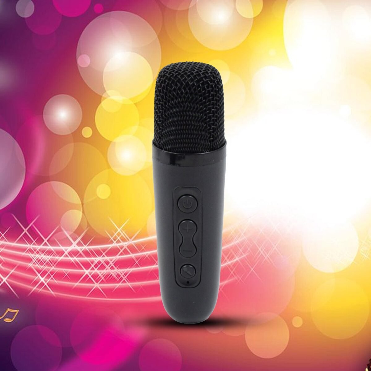 Wireless Bluetooth Speaker 5W High Bass with Wireless Mic / Microphone, LED Torch, Solar Charging, Support USB & Adjustable Strap (1 Set) - Image 5