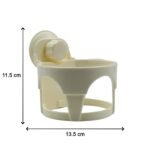 Hair Dryer Holder with Suction - Wall-Mount Bathroom Organizer for Women & Girls - Image 5