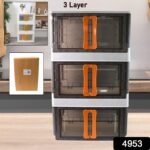 Plastic Folding Wardrobe Storage Organizer (3 Layer / 1 Pc) - Image 2