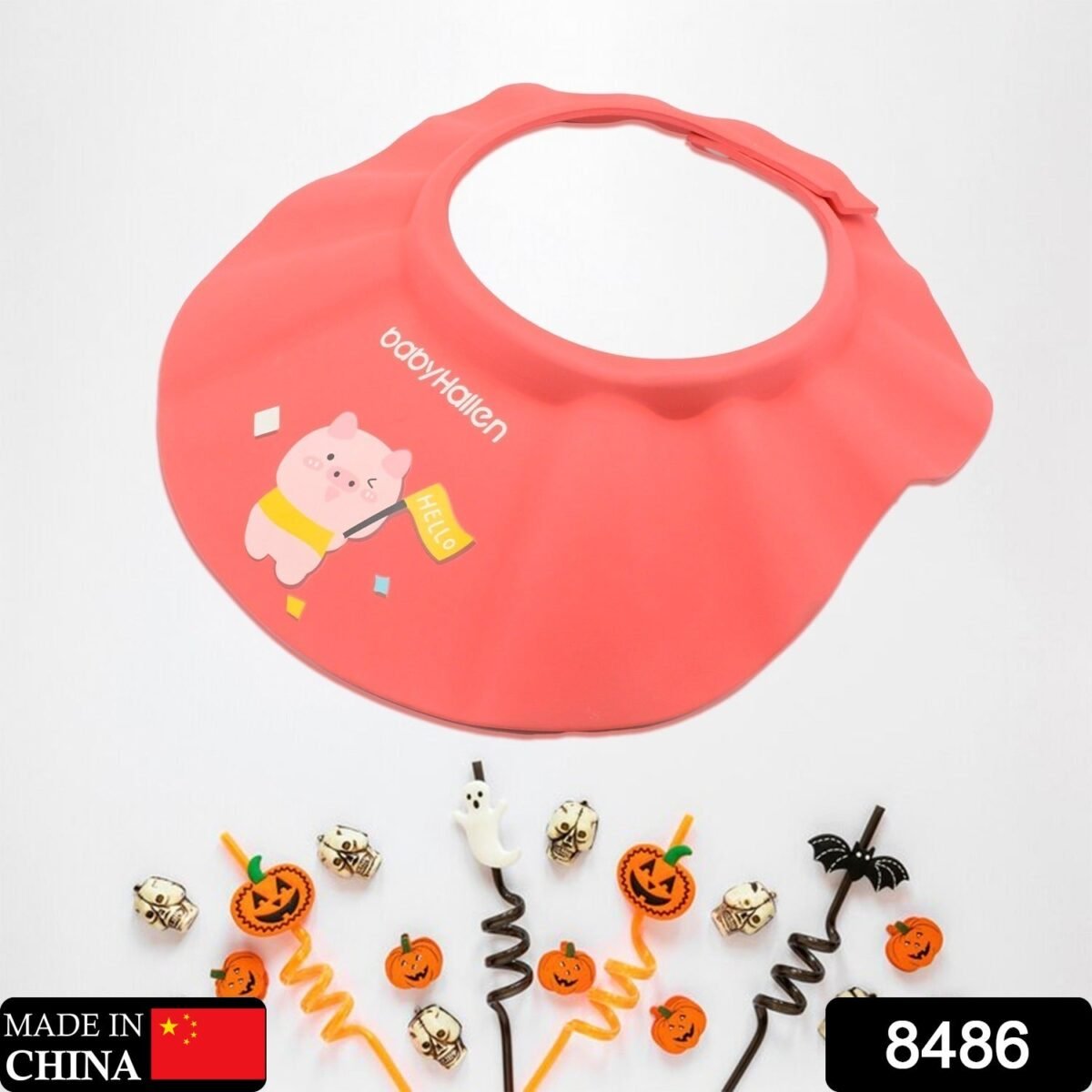 Tear-Free Bath Time: Adjustable Baby Shower Cap (Protects Eyes & Ears) - Image 1