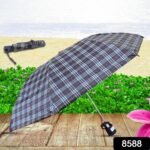 3-Fold Sun & Rain Protective Solid Foldable Umbrella, (1 Pc) - Image 2