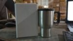 Stainless Steel Vacuum Glass Insulated Glass Coffee Cups (With Lid & Handle / 1 pc) - Image 8