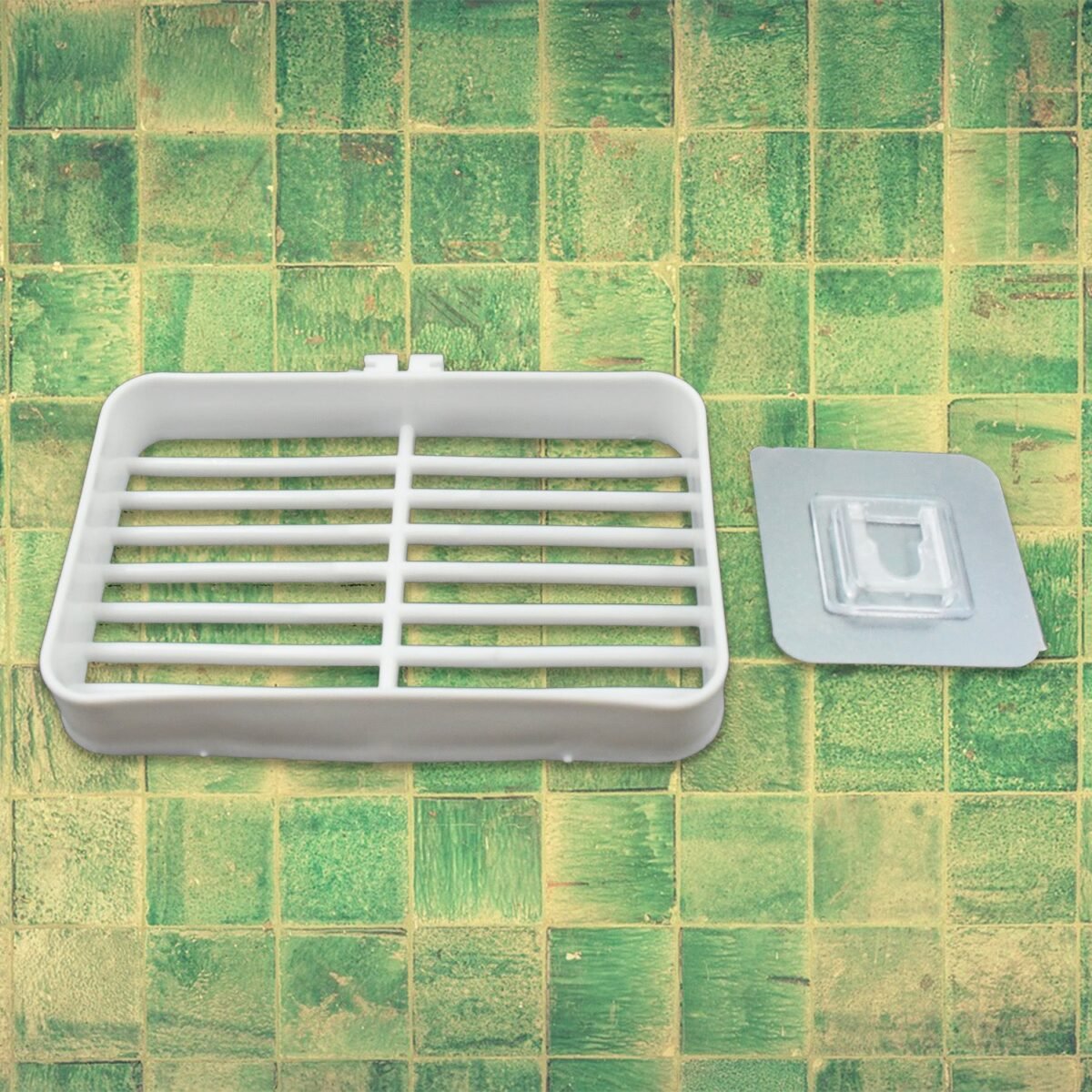 Bathroom & Kitchen Soap Holder: Self-Adhesive (Plastic Box) - Image 6