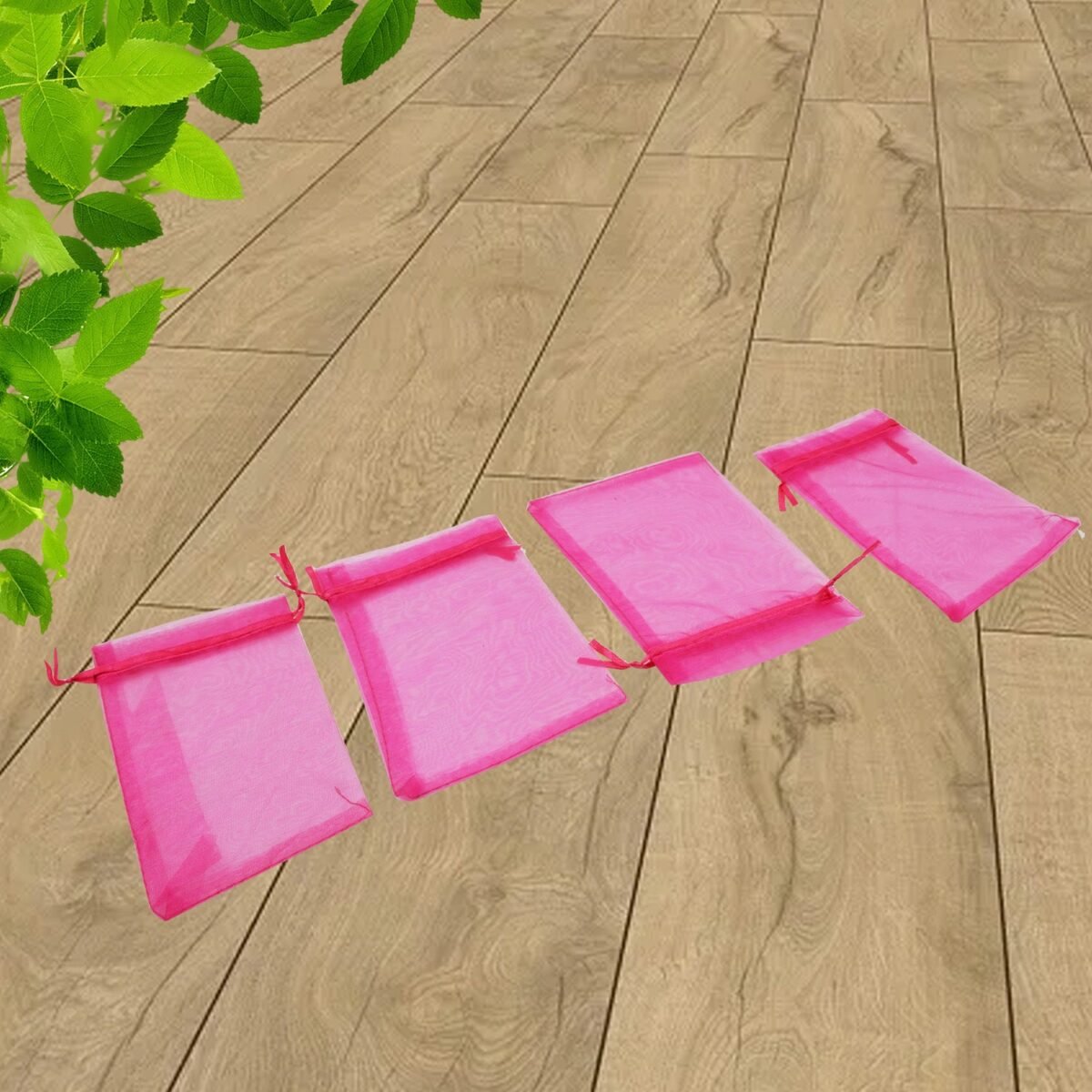 Organza Drawstring Gift Bags – Small Mesh Pouches for Wedding, Party & Festival Favors (50 Pcs Set) - Image 6
