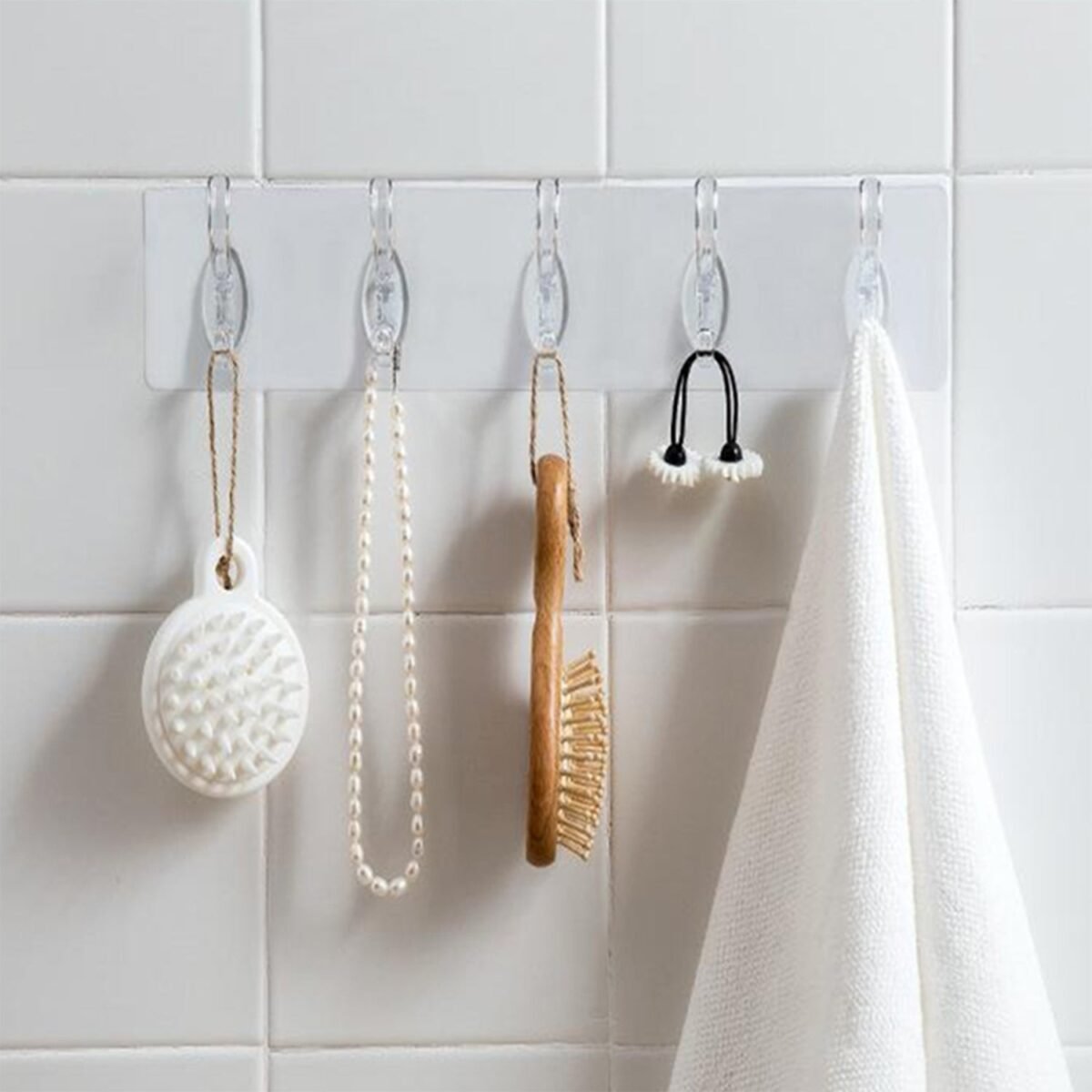 Adhesive Transparent Heavy Duty Wall Hook - Image 1