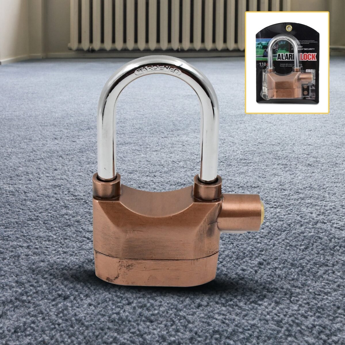 Security Alarm Metallic Lock System with 3 Keys (1 Set / Mix Color) - Image 1
