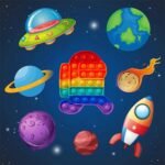 Among US Running Fidget Toy used by kids, children's and even adults for playing and entertaining purposes etc. - Image 9