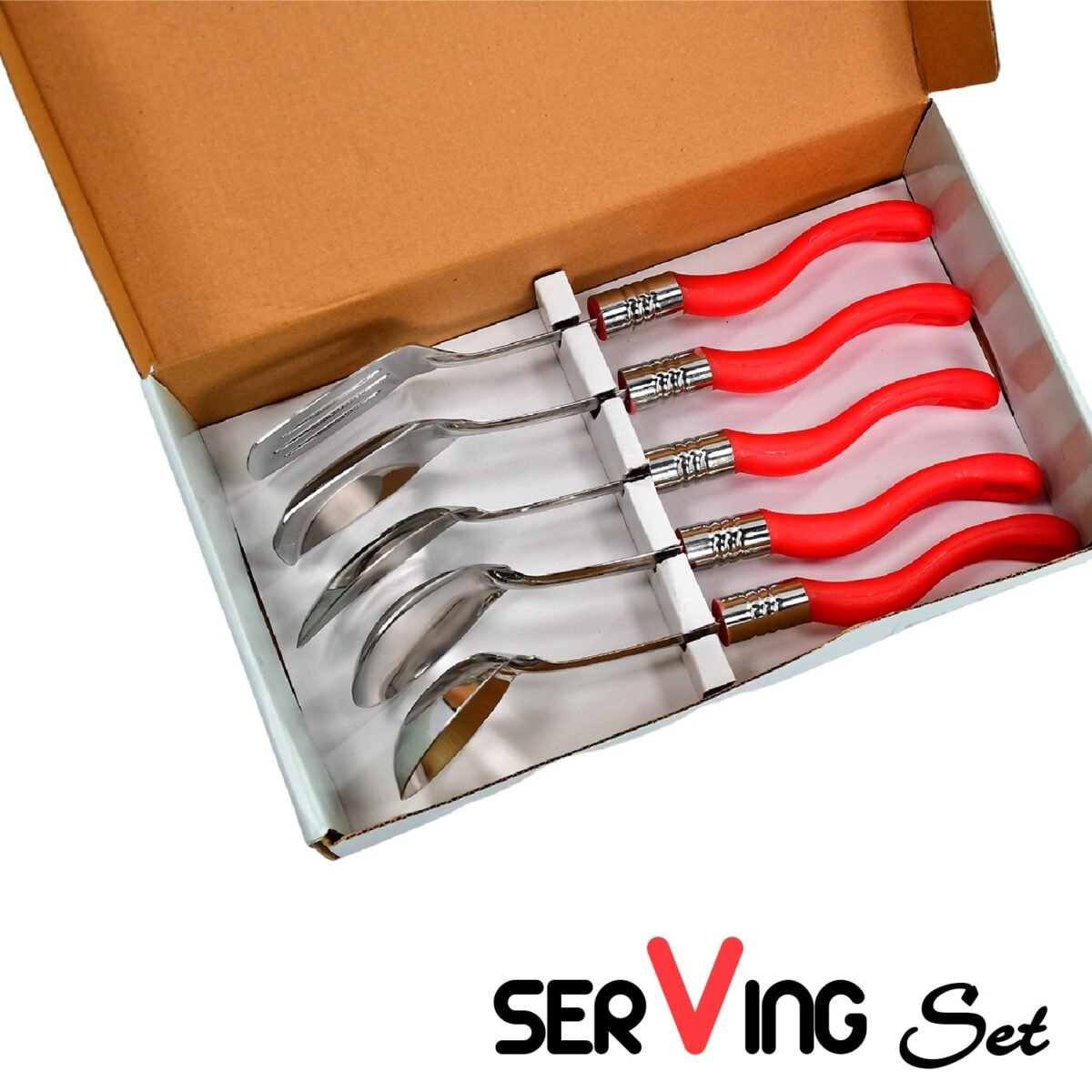 Stainless Steel Serving Spoon Set 5 pcs. - Image 5