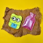 Minions Hot Water Bag - 2-Eye Design with Cover for Pain Relief & Warming - Image 4