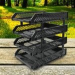 4-Layer Multifunctional File Rack with Drawers for Office Desk - Image 3