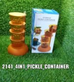 4 in 1 Multipurpose 360 Degree Rotating Pickle Rack Container for Kitchen - Image 7