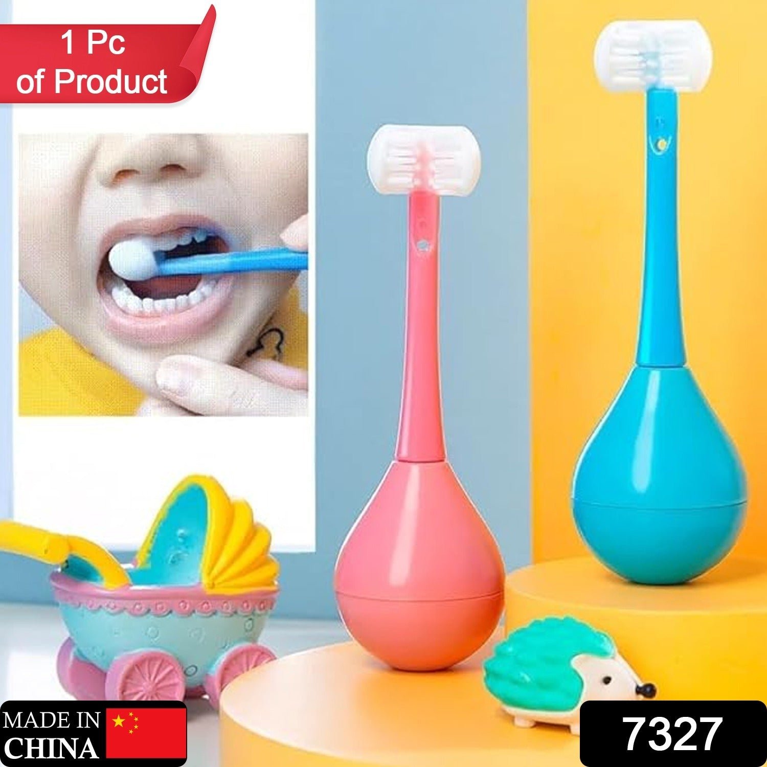 3f801931-1f30-4f75-9535-4c338db816dc.jpg Soft Bristle 3-Sided Training Toothbrush – Inverted Silicone Head for Kids (Ages 2-12, 1 Pc) - Image 1