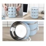 Multi Layer Stainless Steel Hot Lunch Box (3 Layer) - Image 6