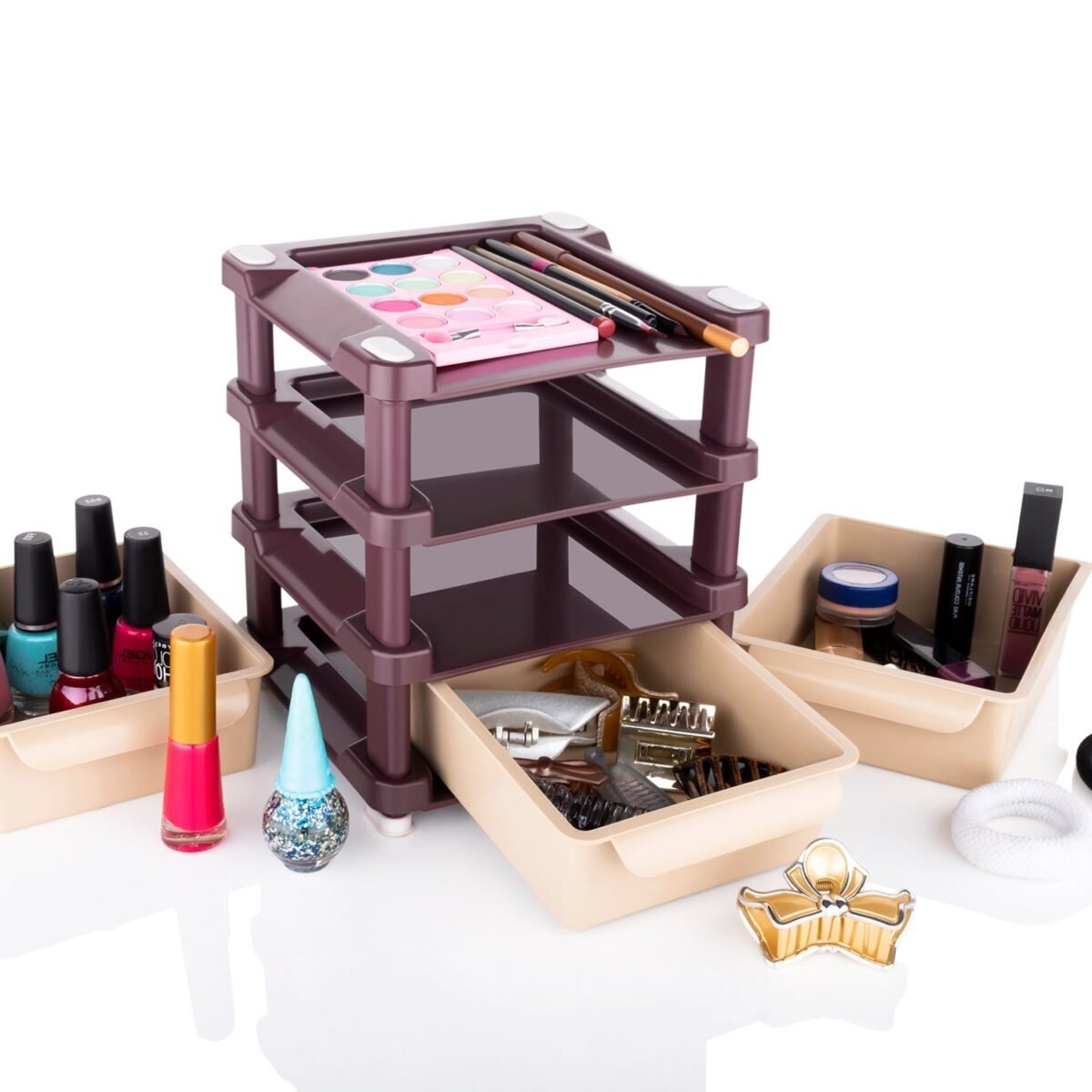 Mini 3 Layer Drawer Used for storing makeup equipment’s and kits used by women’s and ladies. - Image 7