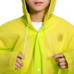 Mix Size Portable Student Rain Coat, Kid's Girl's & Boy's Outdoor Traveling Eva Material Raincoat/Rain wear/Rain Suit for Outdoor Accessory (1pc) - Image 5