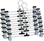 Hangers with 2-Adjustable Anti-Rust Clips (Pack of 12) - Image 3