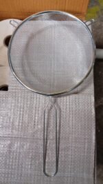 Big Mesh Strainer With Handle Stainless Steel Oil Straine, Mesh Sieve Strainer(1 Pc) - Image 7