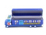 Double Decker Magic Truck Compass Multi Level Metal Truck Compass Pencil Case with Movable Wheels & Sharpener (Mix Design) - Image 7