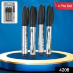 Black Marker used in all kinds of school, college (4 Pcs Set) - Image 2